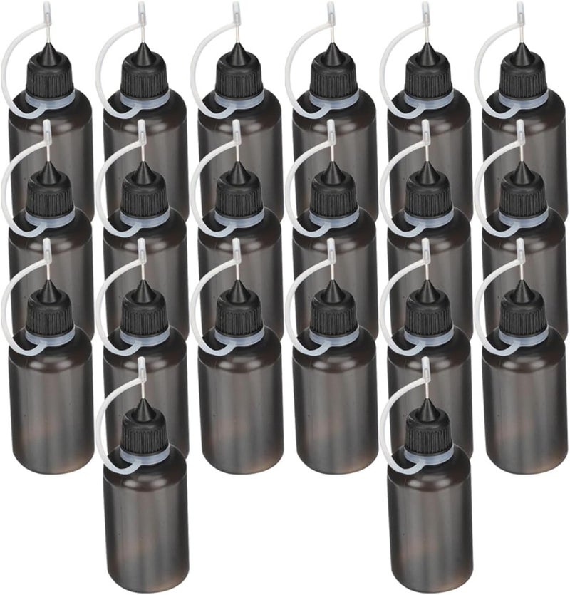 20pcs 30ml Needle Tip Squeeze Bottles for Liquids, Small Plastic Glue Applicator Bottles with Precise Needle Nose, for Crafting, Laboratory, and Industrial Dispensing - Image 1