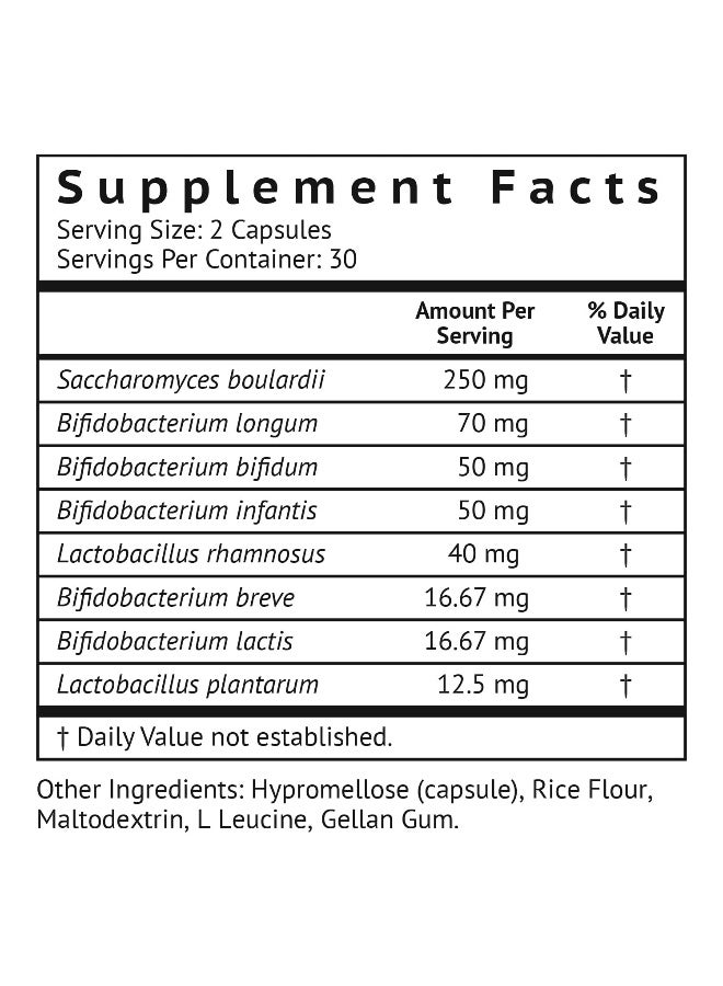VitaMonk Low Histamine Probiotics Fight Histamine Intolerance and Support Balanced Gut Health - Histamine Free Probiotic for Those Seeking Health Improvements with Histamine Control -60 Capsules - Image 2