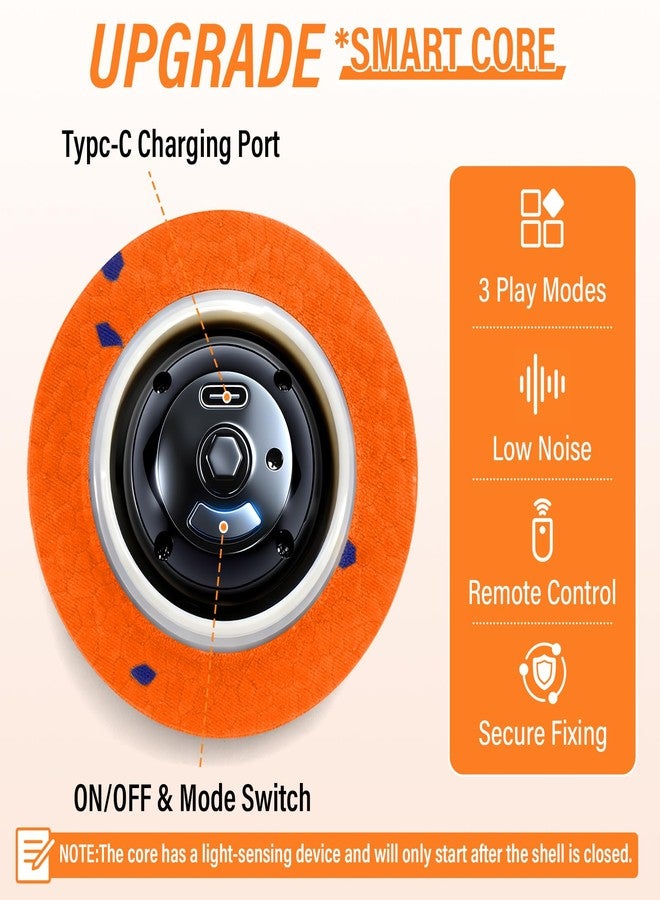 VOXGET Smart Interactive Dog Toy Ball, Automatic 3 Modes Moving Ball with Remote Control for Medium Large Dogs, Rechargeable Waterproof E-TPU Bounce & Rotate Dog Toy to Keep Busy (Bright Orange) - Image 3