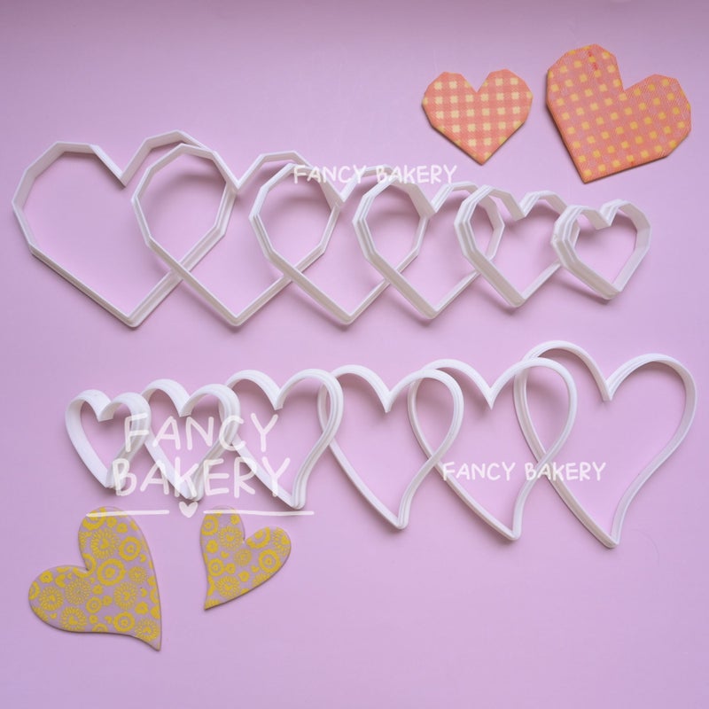 Heart Shape Cookie Cutter Set Fondant Biscuit Mold Baking Tool Valentine Cake Decor - Image 4