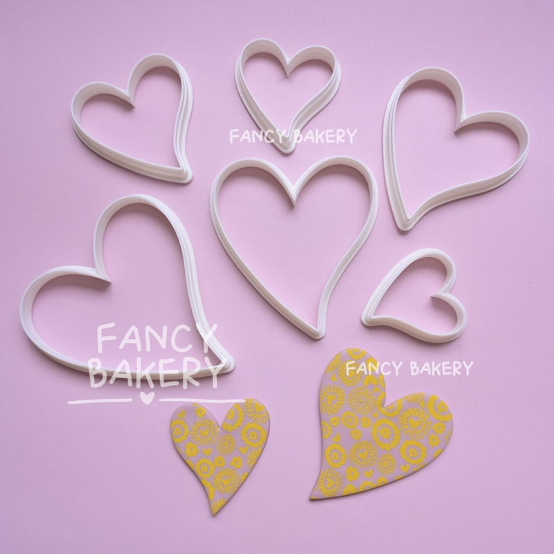 Heart Shape Cookie Cutter Set Fondant Biscuit Mold Baking Tool Valentine Cake Decor - Image 5