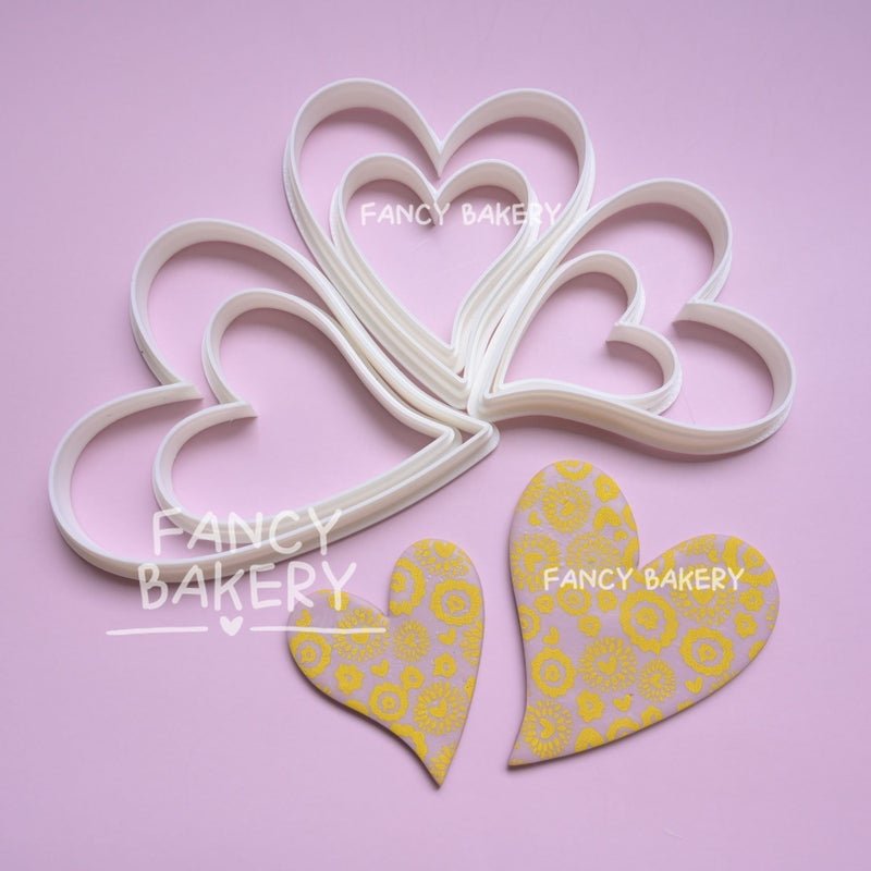 Heart Shape Cookie Cutter Set Fondant Biscuit Mold Baking Tool Valentine Cake Decor - Image 2