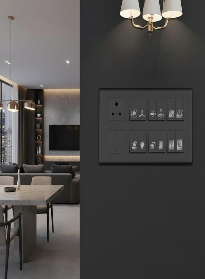 Pinaco India Switch Board Stickers - 580 Stickers, 40 Unique Designs | Decorative Stickers for Switches, Home & Office, Easy-to-Apply Stickers for Switches, Waterproof Vinyl 1.5 cm (Silver) - Image 4