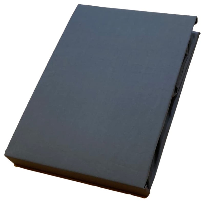 FULI 100 Cotton Fitted Sheets Japanese Futon Mattress Cover Futon Sofa Bed Sheet Made in Japan Dark Gray Full