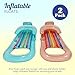 4E's Novelty Pool Floats Adult Size Lounger with Cup Holder 2 Pack Inflatable Floats for Swimming Pool Heavy Duty Lounger Floating Recliner Blow Up Floaties Water Floaty Lake Beach Tanning Float - Image 4