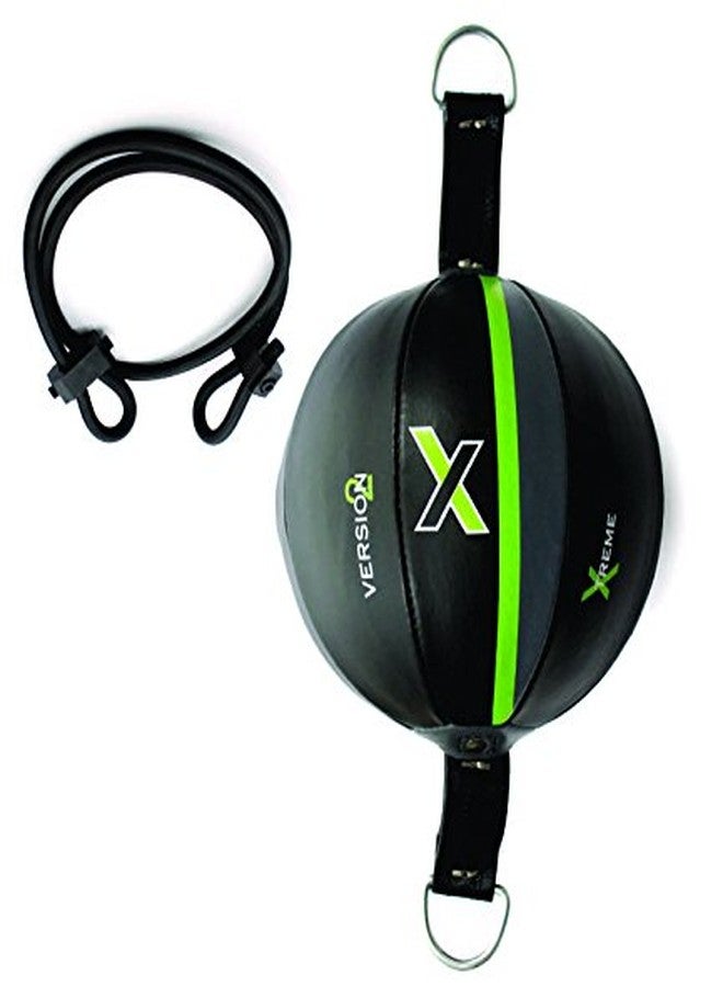 Massive Speed System Xpeed (XP 307) Double End Boxing Speed Ball Punching Bag Speed Training (Floor to Ceiling) Ball Rope (Black Green) - Image 4
