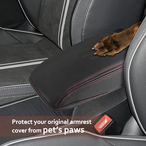 SKTU for 2013-2019 Volkswagen VW Golf 7 MK7 MK7.5 Central Console Armrest Rest Pad 2019 Golf 7 MK7 MK7.5 Center Console Seat Box Cover Protector Automotive Car Center Console Soft Cushion - Image 4