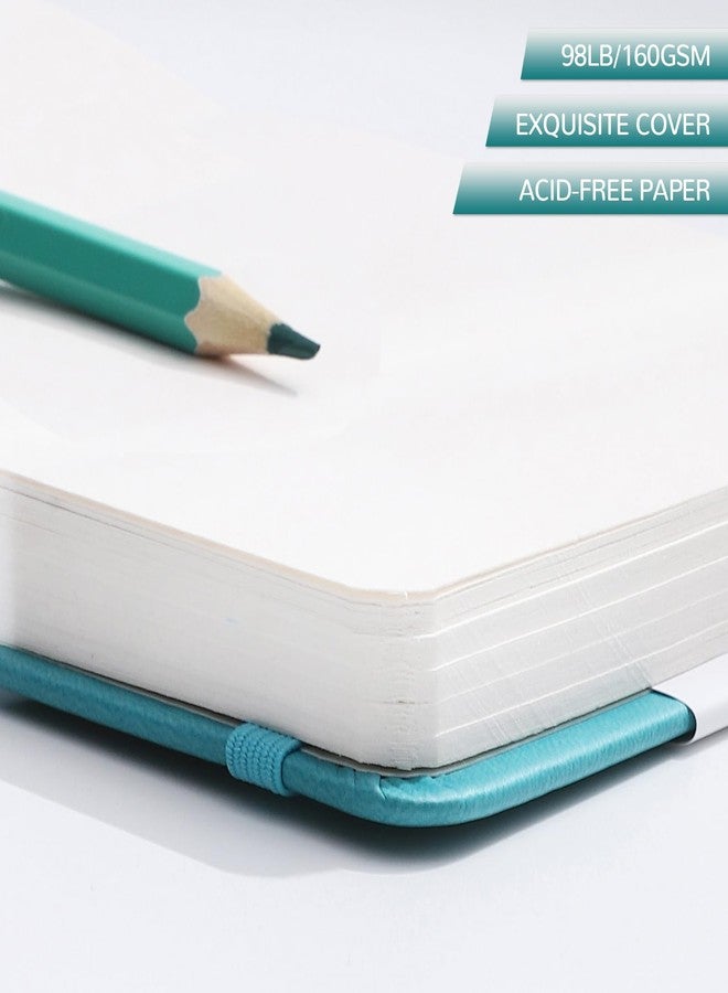 Prudiut Hardcover Pocket Sketchbook, 5" x 5" Square Mini Sketchbook, 98lb/160gsm Heavyweight Tiny Sketch Book, 80 Sheets Small Travel Drawing Journal for Adults, Artist, Ideal for Gift (Dark Blue) - Image 3