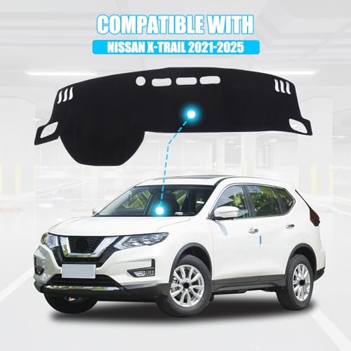 LLKUANG Dash Cover Mat Dashboard Mat Compatible with Nissan X-Trail T33 2021-2025,Polyester Car Dashboard Cover Sun Shade Pad,Suede Car Anti-Slip Dash Board Pad for XTRAIL Accessories,for LHD - Image 4