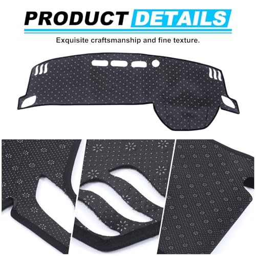 LLKUANG Dash Cover Mat Dashboard Mat Compatible with Nissan X-Trail T33 2021-2025,Polyester Car Dashboard Cover Sun Shade Pad,Suede Car Anti-Slip Dash Board Pad for XTRAIL Accessories,for LHD - Image 5