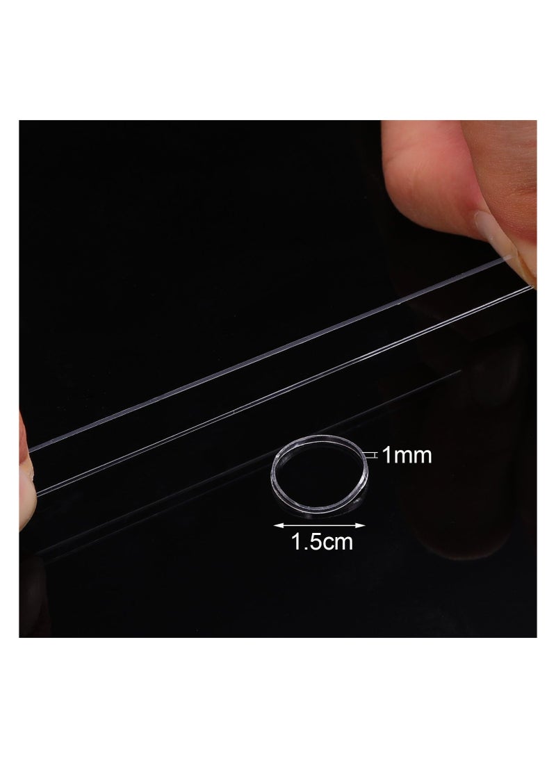 STAR BEJA United Fashion 1000 Mini Rubber Bands Soft Elastic Bands for Hair Braids(1.5 cm,Clear) - Image 3