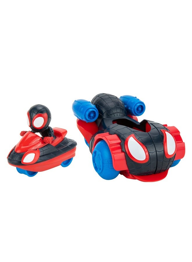 Marvel Spidey and His Amazing Friends Quick Shot Vehicle (Miles Morales: Spider-Man) - Quick Shot 2-in-1 Vehicle - Image 1