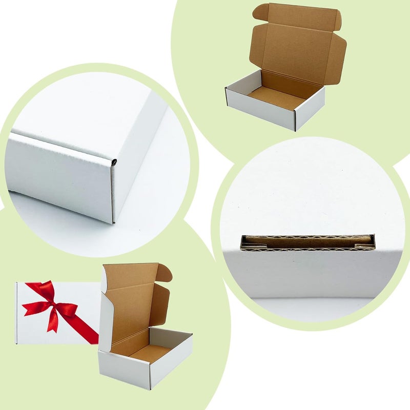 KIAECHWU Shipping Boxes 8x5x2 inch 25 Pack,Brown Corrugated Boxes Mailer Packaging for Mailing Small Business，E-Commerce Gift Boxes for Wrapping Present Moving Storage Heavy Duty Recycled Cardboard Boxes - Image 3