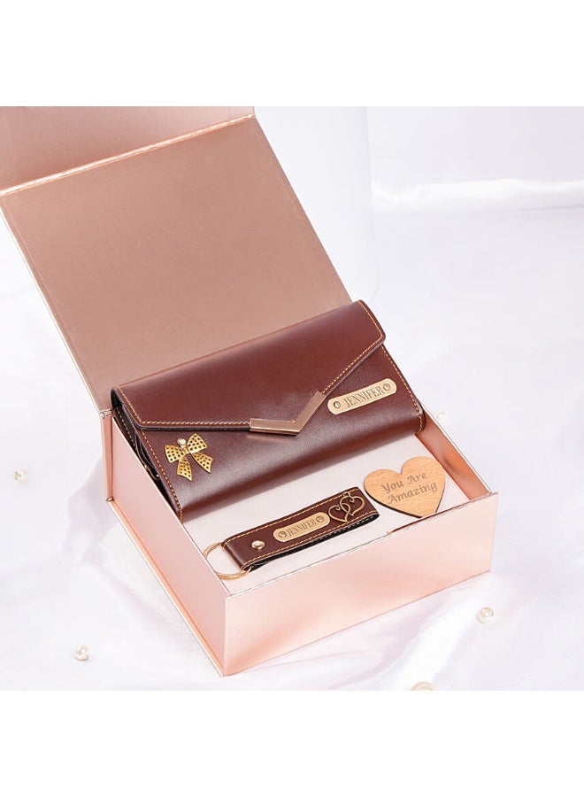 FNP Personalized Wallet And Keychain Combo  - Image 2