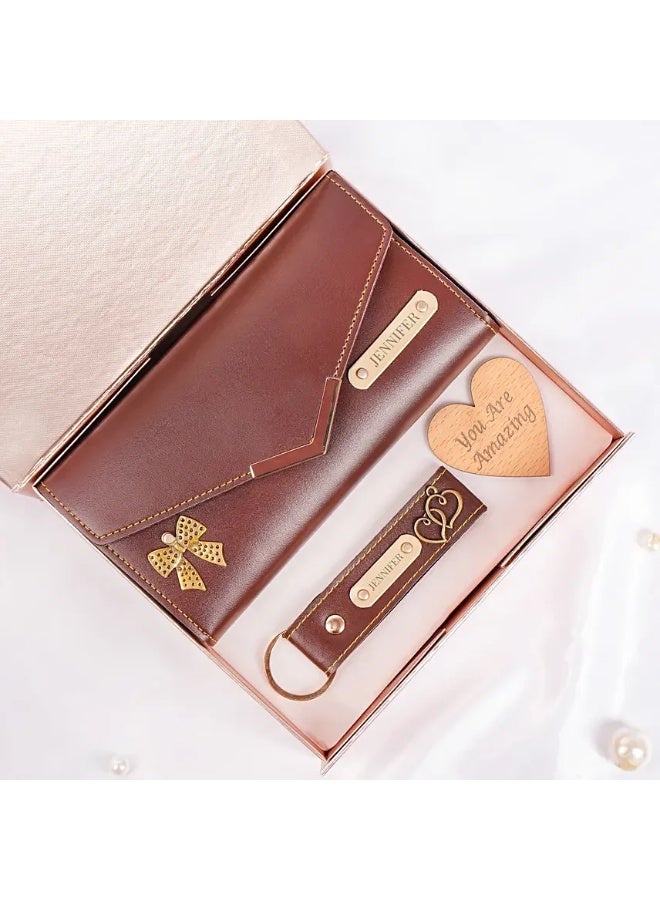 FNP Personalized Wallet And Keychain Combo  - Image 3