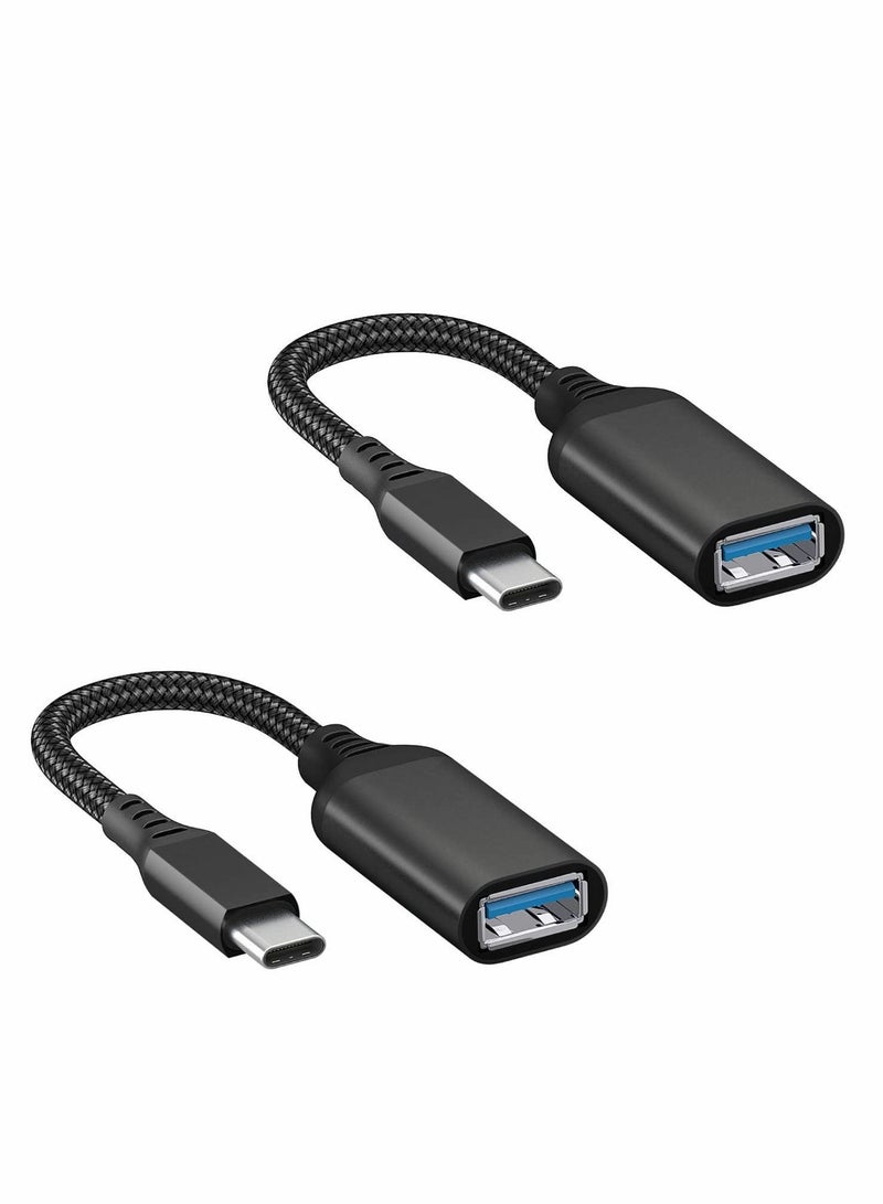Y&D USB-C to USB Adapter, 2pcs Type-C Male 3.0 Female OTG Cable, Compatible with MacBook Pro - Image 1