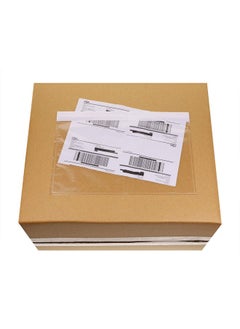 Tupalizy Clear Shipping Mailing Label Envelopes Pouches Top Loading Packing List Adhesives Label Sleeves For Business Invoice Boxes Poly Mailers Bags Packages Storage (9.7X6.6 Inches 20Pcs)  - Image 1