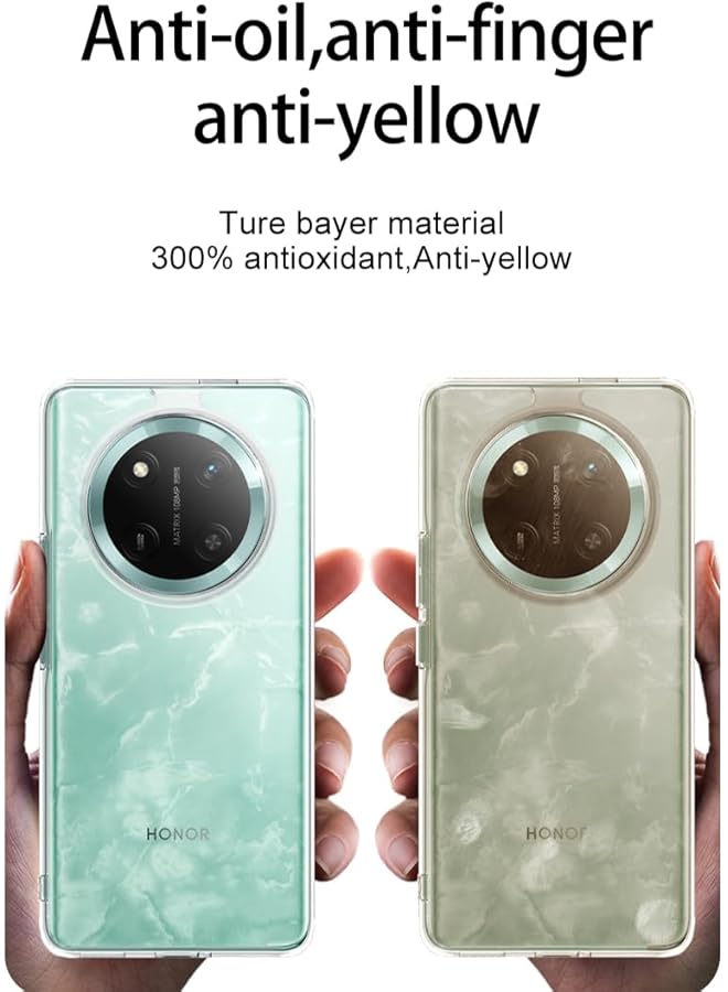 إيروريكس جراب مغناطيسي متوافق مع Honor X9C 5G Honor X60 Pro، جراب شفاف غير لامع وواضح، وسادة هوائية مضادة للسقوط، غطاء حماية صلب من مادة البولي يوريثان اللدن بالحرارة الناعمة، مقاوم للصدمات - Image 2