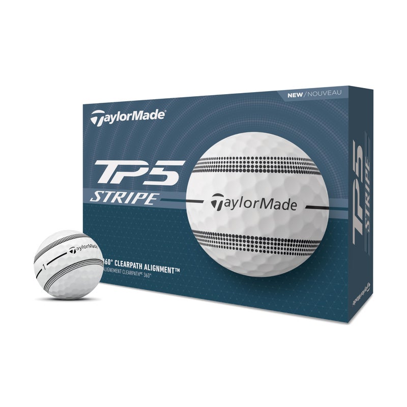 TaylorMade Golf 2024 TP5 Stripe ONE Dozen Golf Balls - Image 1