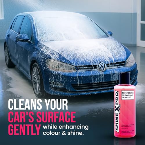 ShineXPro 300mL SuperThick Car Wash Shampoo Concentrate - pH Neutral, Thick Suds - Thick&Slick Snow Car Foam Shampoo That Works With Both Bucket Wash And Foam Cannon (300 mL) - Image 2