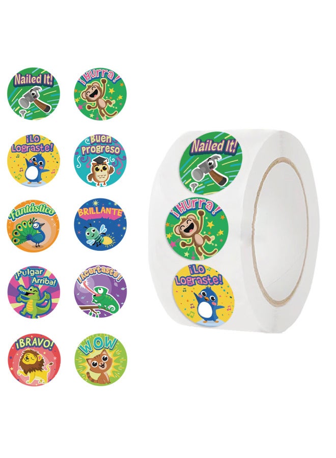 500 Sheets/roll Cartoon Hand Account Stickers Gift Packaging Tape Sealing Stickers Adhesive Roll Stickers Collection