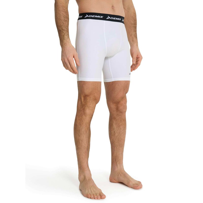 Demix Men's 3-Pack Soccer Compression Shorts – Supportive MOVI-Force Fabric with Flat Seams for Comfortable Intensive Training - Image 3