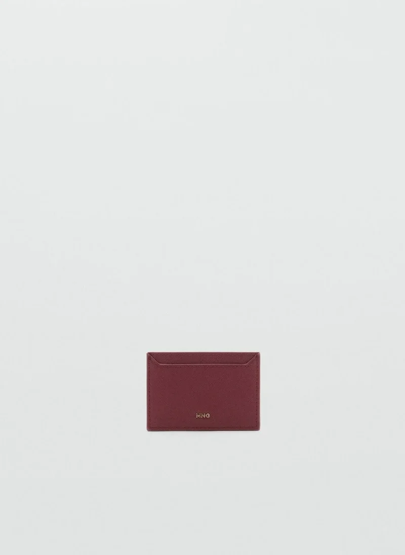 MANGO Saffiano-effect cardholder