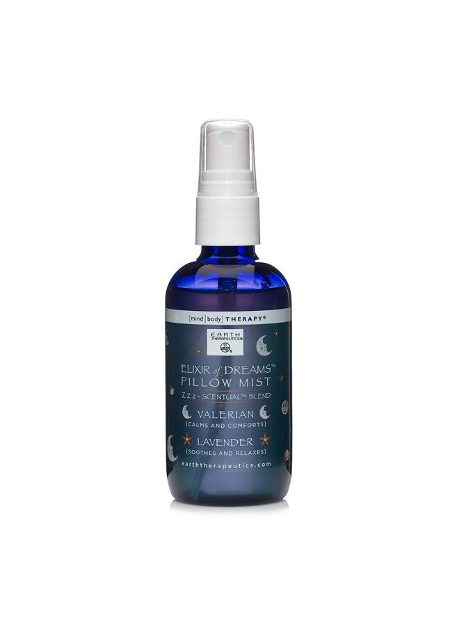 Earth Therapeutics Earth Therapeutics Elixir of Dreams Pillow Mist - Natural Mist with Therapeutic Essences of Valerian Root & Lavender - Natural Relaxation Aid  - Image 1
