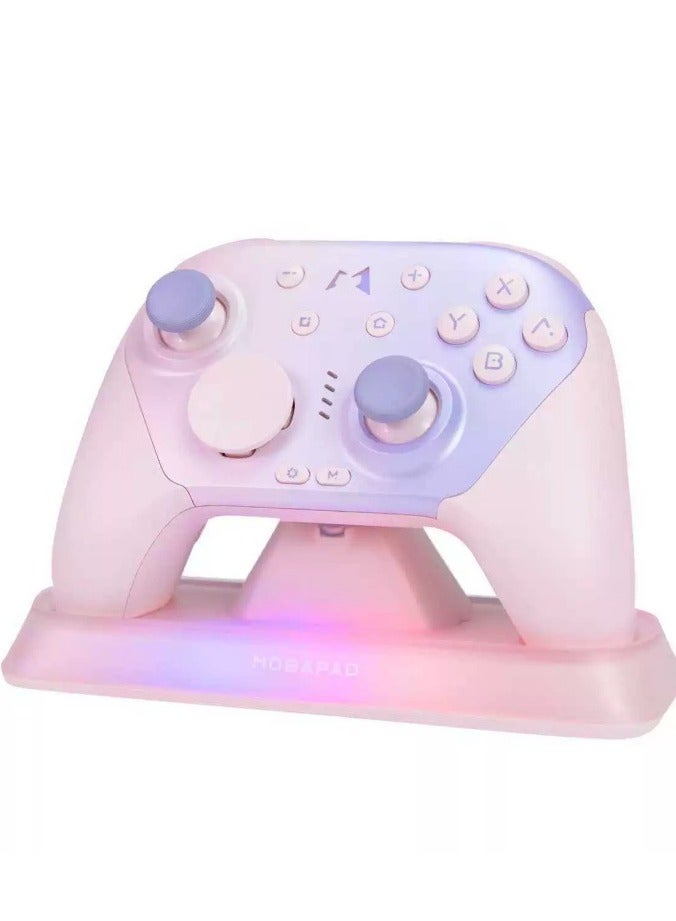 MOBAPAD Classic Gamepad MOBAPAD CHITU 2 Pro HD Wireless Gaming Controller with RGB Smart Charging Dock for Nintendo Switch 2/1 Lite/OLED, PC / Android / iOS with TMR Glide Joysticks 0 Drift, HD Rumble, NFC, Mechanical Buttons, Turbo, 6 Axis Gyro, 1000mAh Battery, Dual Programmable Macro Buttons, Ergonomic Grip, Swappable D-Pads - Image 1