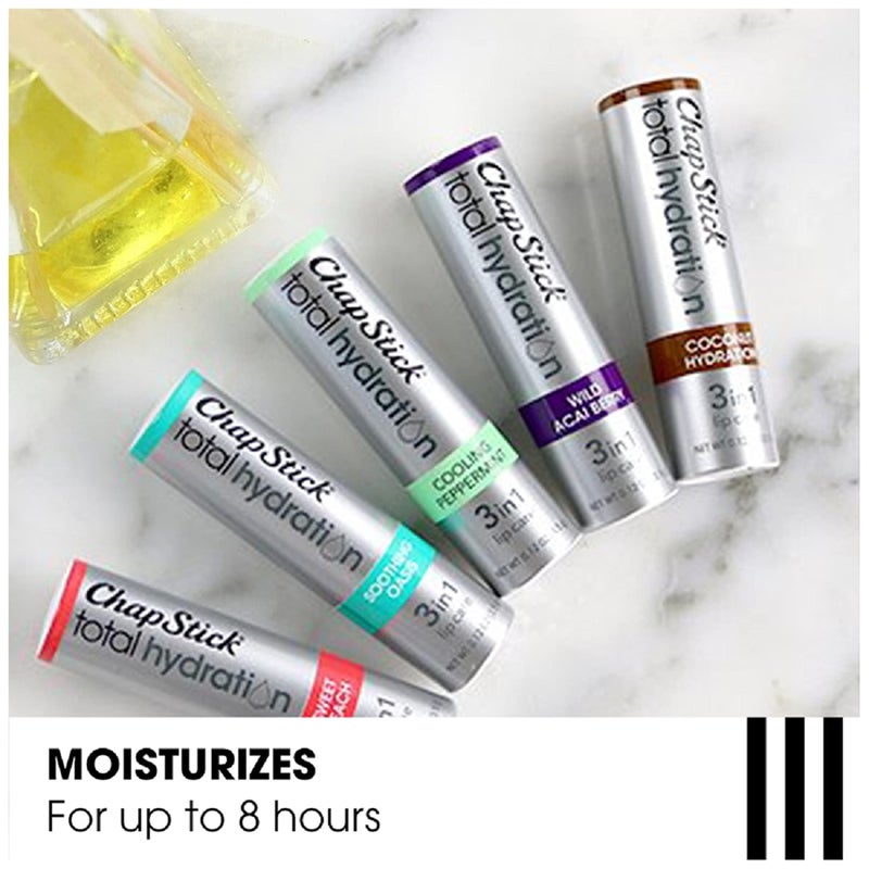 ChapStick Total Hydration Coconut Lip Balm Tube, Hydrating Coconut ChapStick for Lip Care - 0.12 Oz - Image 3