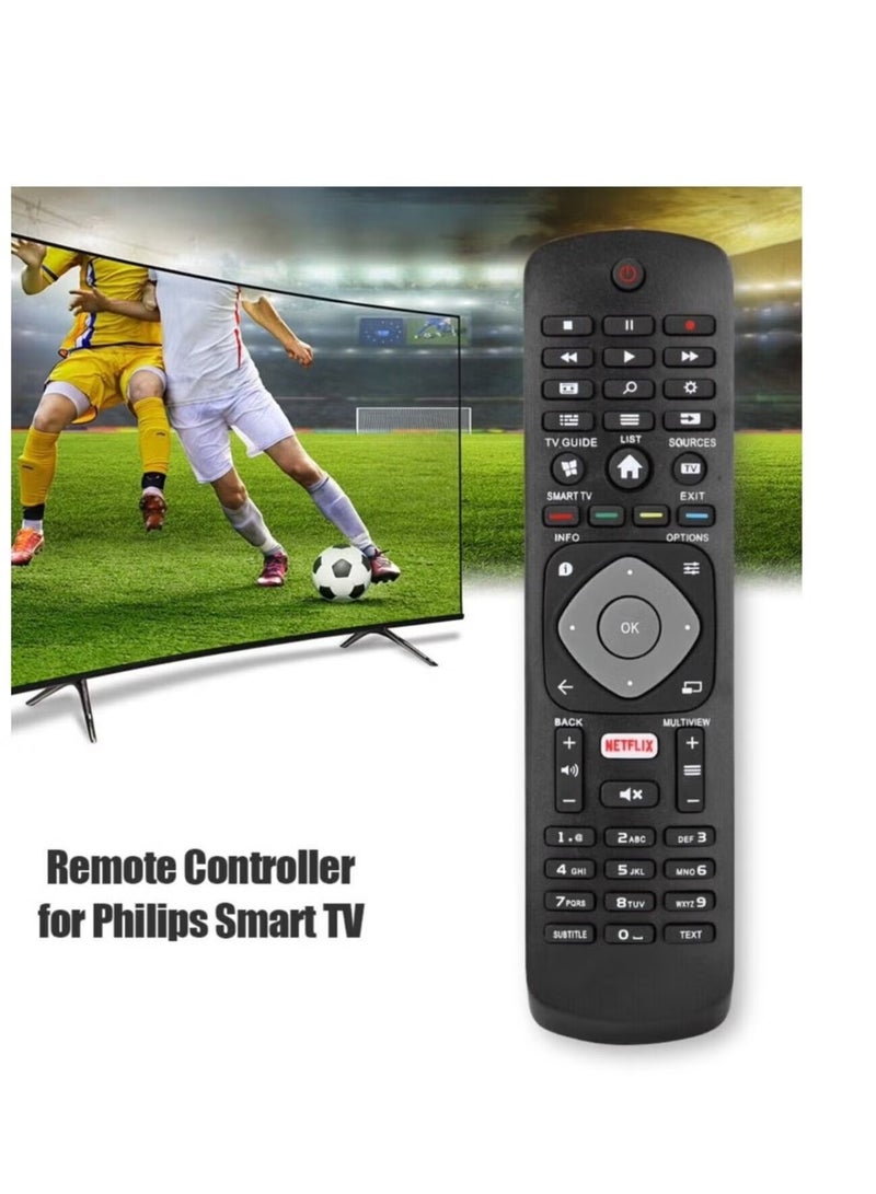 Philips New Remote Control With Netflix Buttons Fit for Philips Smart TV, No Setup Required Universal Philips Remote Control 50PFL5601/F7 65PFL5602/F7 55PFL5602/F7 50PFL5602/F7 43PFL5602/F7 - Image 2