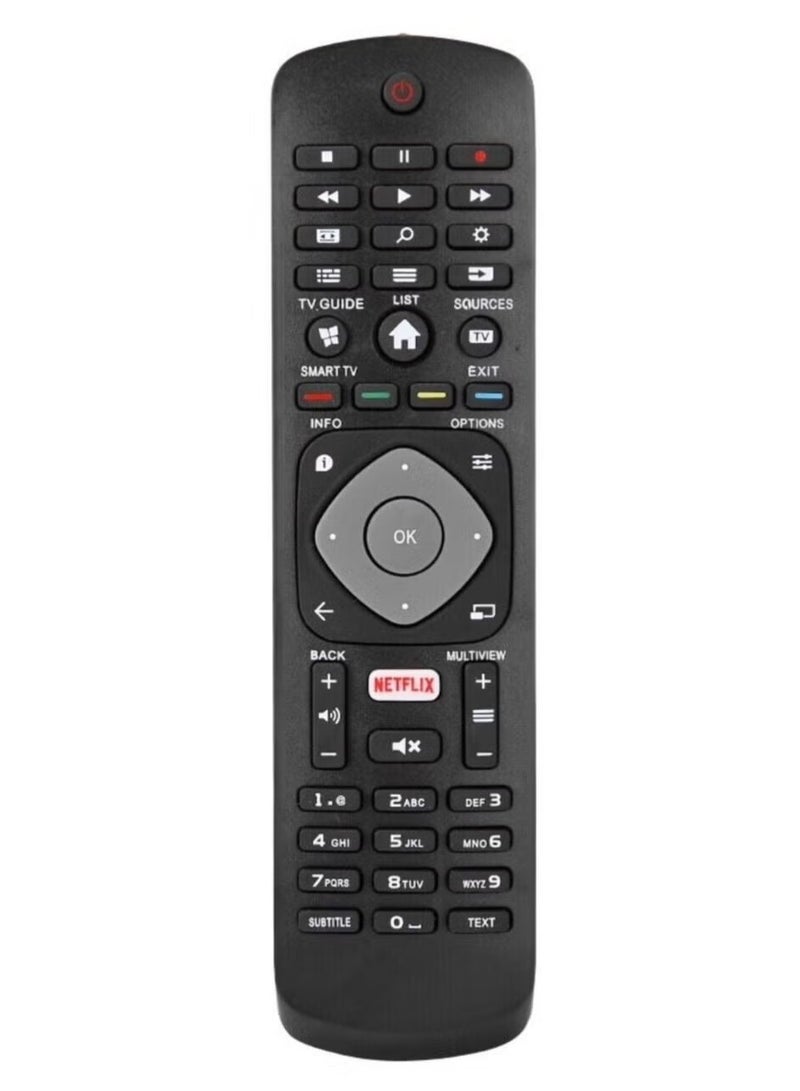 Philips New Remote Control With Netflix Buttons Fit for Philips Smart TV, No Setup Required Universal Philips Remote Control 50PFL5601/F7 65PFL5602/F7 55PFL5602/F7 50PFL5602/F7 43PFL5602/F7 - Image 1
