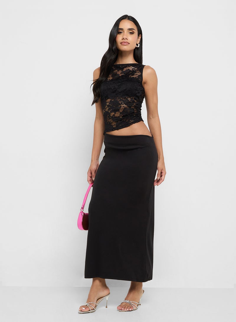 Ginger Lace Cutout Detail Maxi Dress  - Image 4