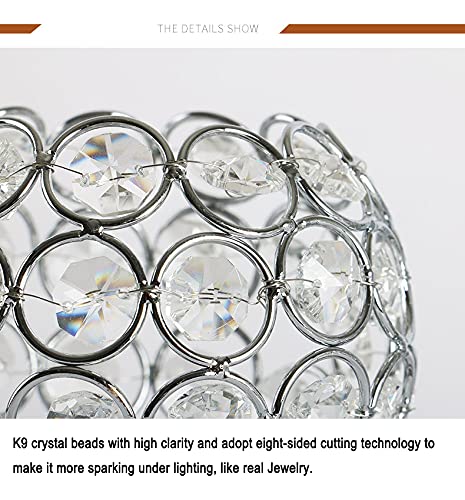Suprwin Crystal Candle Holders, 3 Arms Crystal Candelabras, Coffee Table Decorative Centerpieces for Living Room,Dinning Room Christmas Decoration, Wedding Decor,Home Decor,Wedding Gifts(Silver) - Image 3