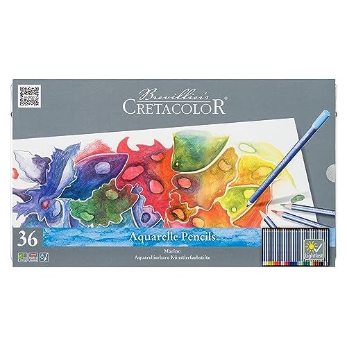 Cretacolor Marino Watercolor Pencil Tin Of 36 - Image 1