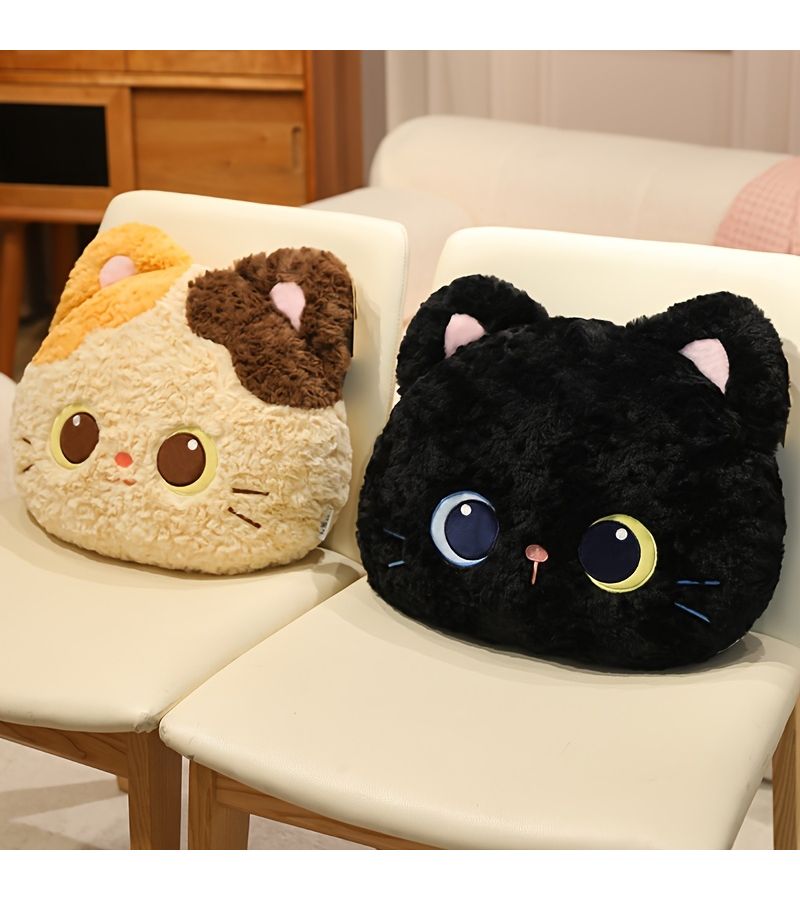 Black Cat Plush Pillow 33cm Kawaii Stuffed Animal Soft Cute Gift For Birthday Valentine Home Car Decoration - Image 5