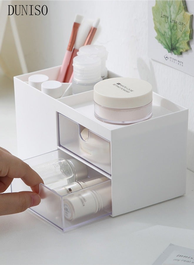 DUNISO صندوق تخزين سطح مكتب إبداعي، صندوق تنظيم قرطاسية متعدد الوظائف، تخزين سطح المكتب، منظم تخزين الزينة، رف تخزين مكتبي بسيط - Image 5