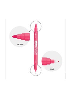 Monami Live Color Water-Based Twin Marker, Fine & Bullet Dual Tip Marker For Coloring/Drawing/Lettering/Decorating/Writing On Notebooks And Planners, Color Body Design 36-Pack  - Image 3