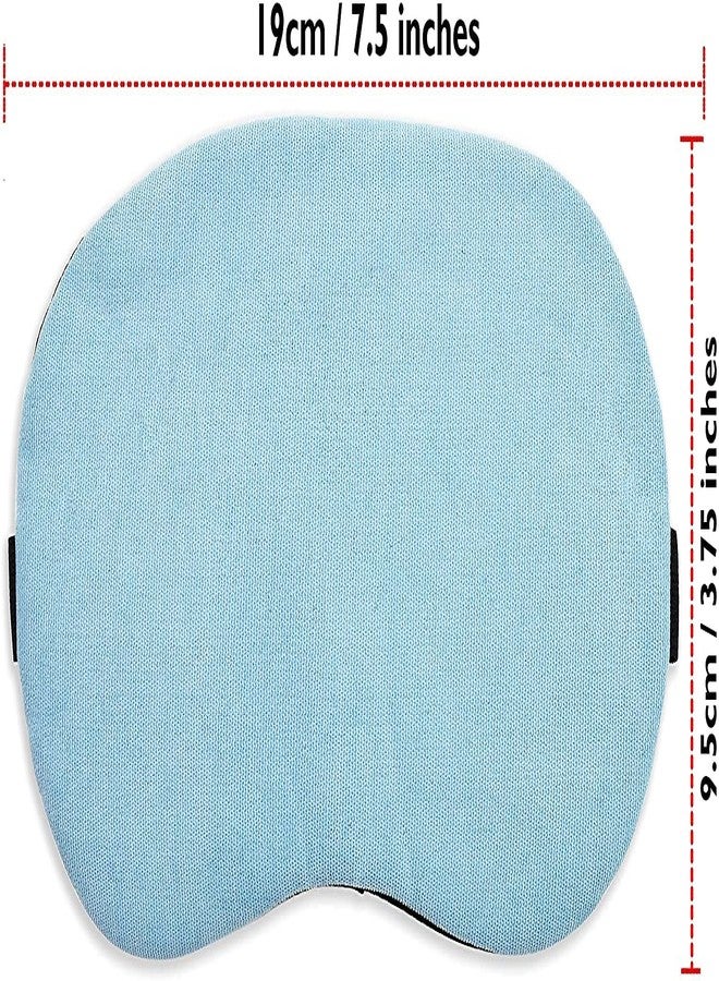 NEEV ENTERPRISE (PACK OF 1) Eye Mask For Sleeping Men Women With Cooling Gel For Night Deep Sleep, Dark Circles, Puffy Eye's, Dry Eyes And Eye Fatigue (LIGHT BLUE COLUR) - Image 3