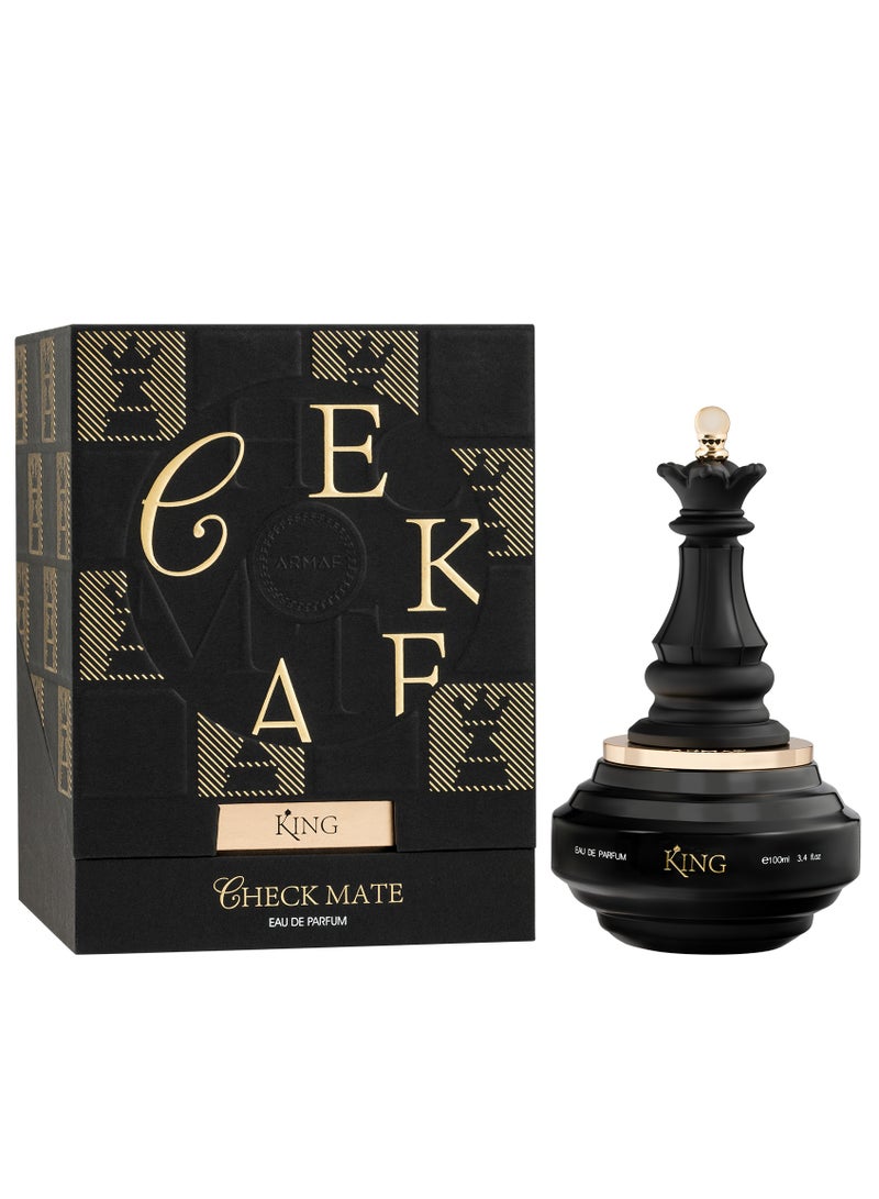 Armaf Check Mate King Eau De Parfum 100ml Black, Perfumes for Men, Fragrance for Men - Image 2