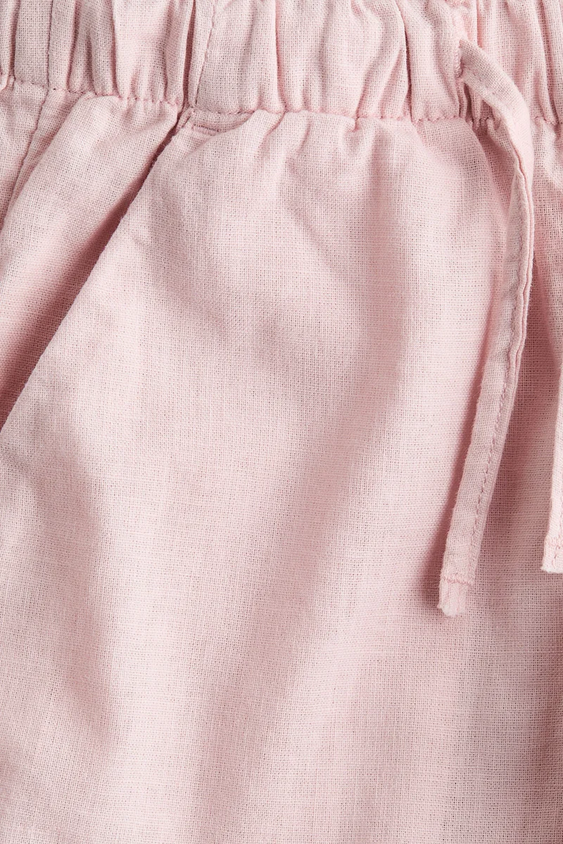 H&M Linen-blend drawstring trousers