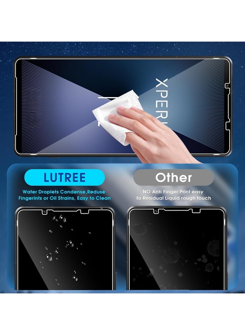 general [2+2 Packs] Screen Protector Compatible with Sony Xperia 1 VII (2025) with Camera Lens Protector, Full Coverage 9H Tempered Glass Film, Ultra HD, Scratch Resistant, Bubble Free - Image 4