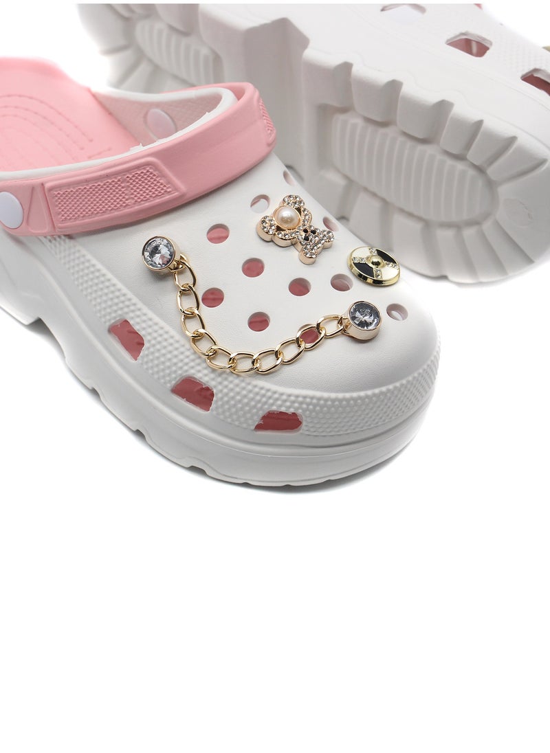 Kids Melody - Women and Girls Clogs | Slip-On, Arch Support, High Heels Mules Clogs | Slide Wedge Sandals for Women's - Image 1