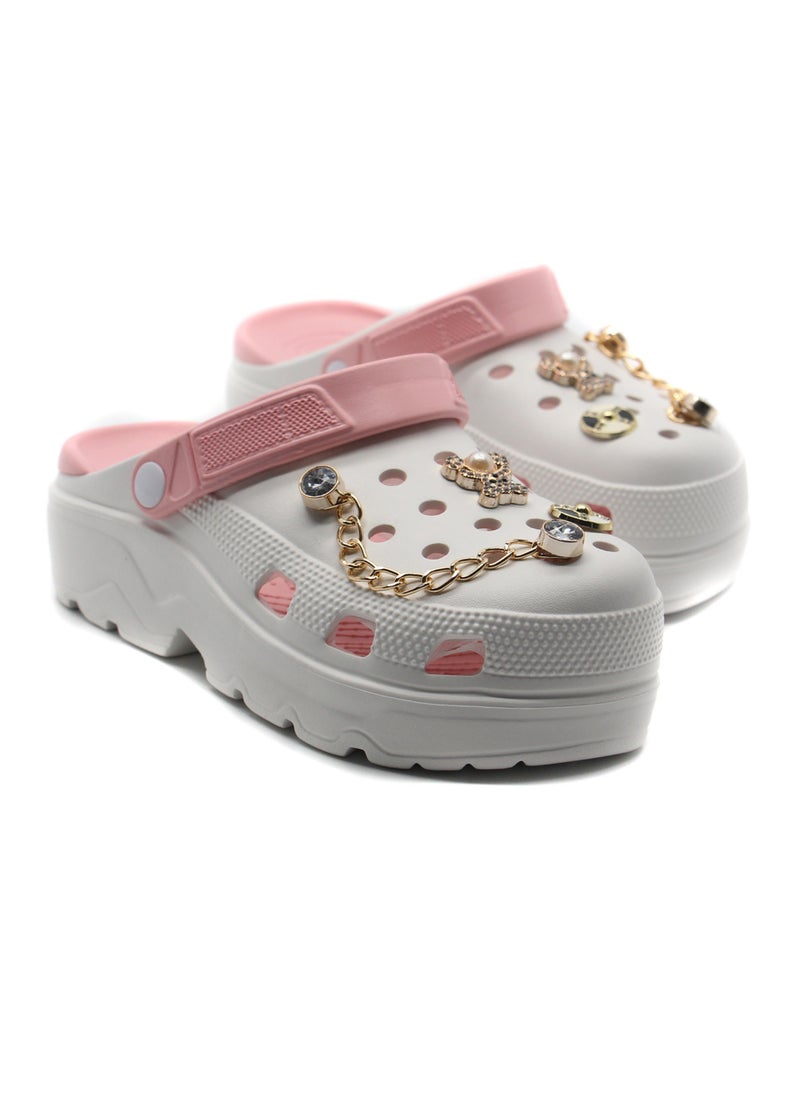 Kids Melody - Women and Girls Clogs | Slip-On, Arch Support, High Heels Mules Clogs | Slide Wedge Sandals for Women's - Image 1