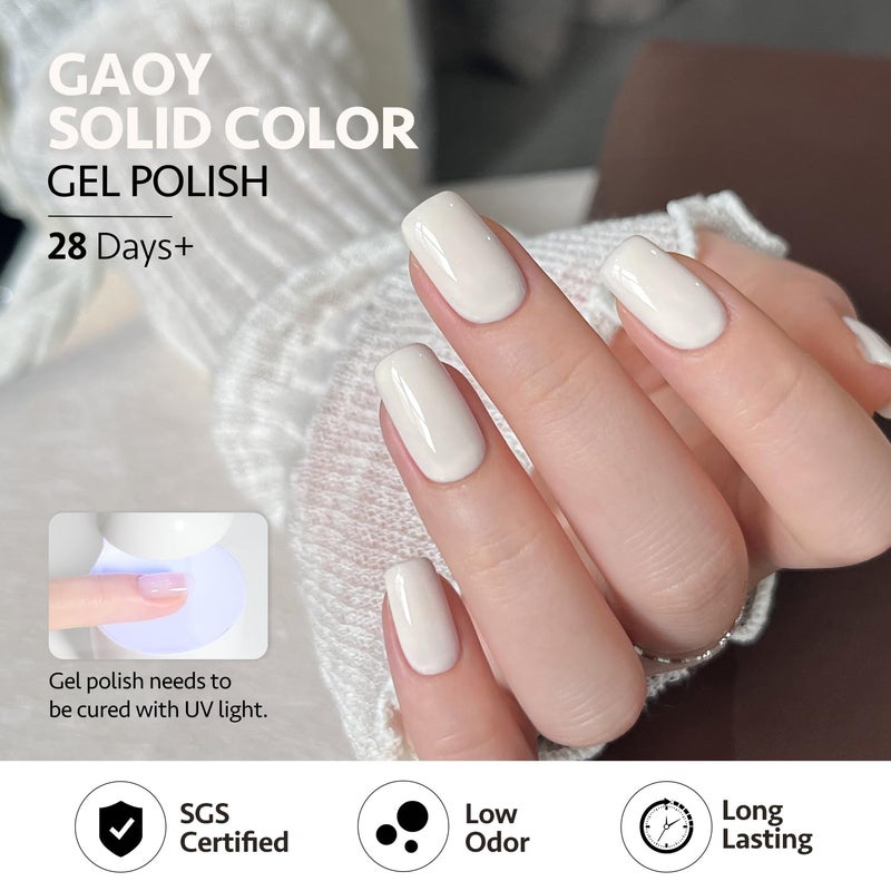 GAOY Pastel Spring Gel Nail Polish Set, 6 Colors Blue Green Pink, Soak Off UV Cure Gel for DIY Manicure at Home - Image 5