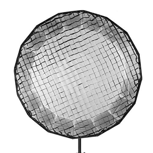 Selens 26 inch/65 cm 16-Rib Beauty Dish Photography Softbox Honeycomb Grid, Black - Image 2