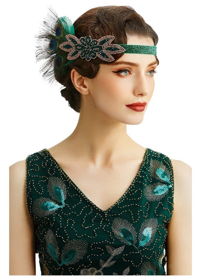 1920S Flapper Headband Peacock Feather Headpiece Gatsby Accessories For Women Sequined Showgirl Headpiece (Style-7) - pzsku/Z0FDDA431C8DAEF103D03Z/45/_/1735567060/4350ed2f-fc81-4924-bbd4-bf4b3cd8b880