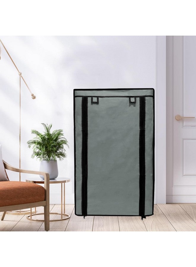 PHILOSHOP Cover for Shoe Rack Home Only for 6-Layer Portable Foldable Shoe Stand Non Woven Zipper Fabric Cover - Image 2