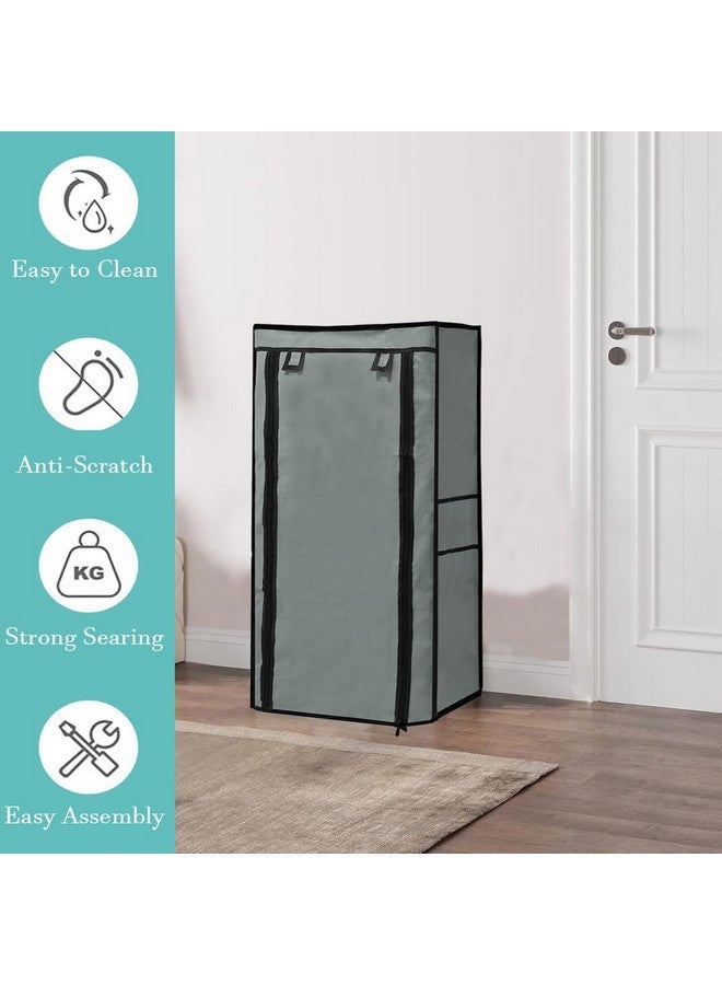 PHILOSHOP Cover for Shoe Rack Home Only for 6-Layer Portable Foldable Shoe Stand Non Woven Zipper Fabric Cover - Image 4