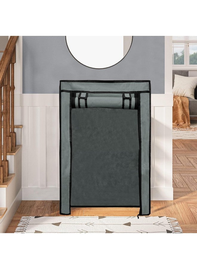 PHILOSHOP Cover for Shoe Rack Home Only for 6-Layer Portable Foldable Shoe Stand Non Woven Zipper Fabric Cover - Image 1